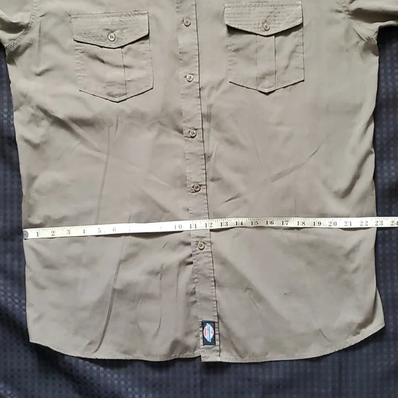 Blac Lacquer, green, work shirt, button down, collared, size 2X, with pockets - Picture 9 of 11